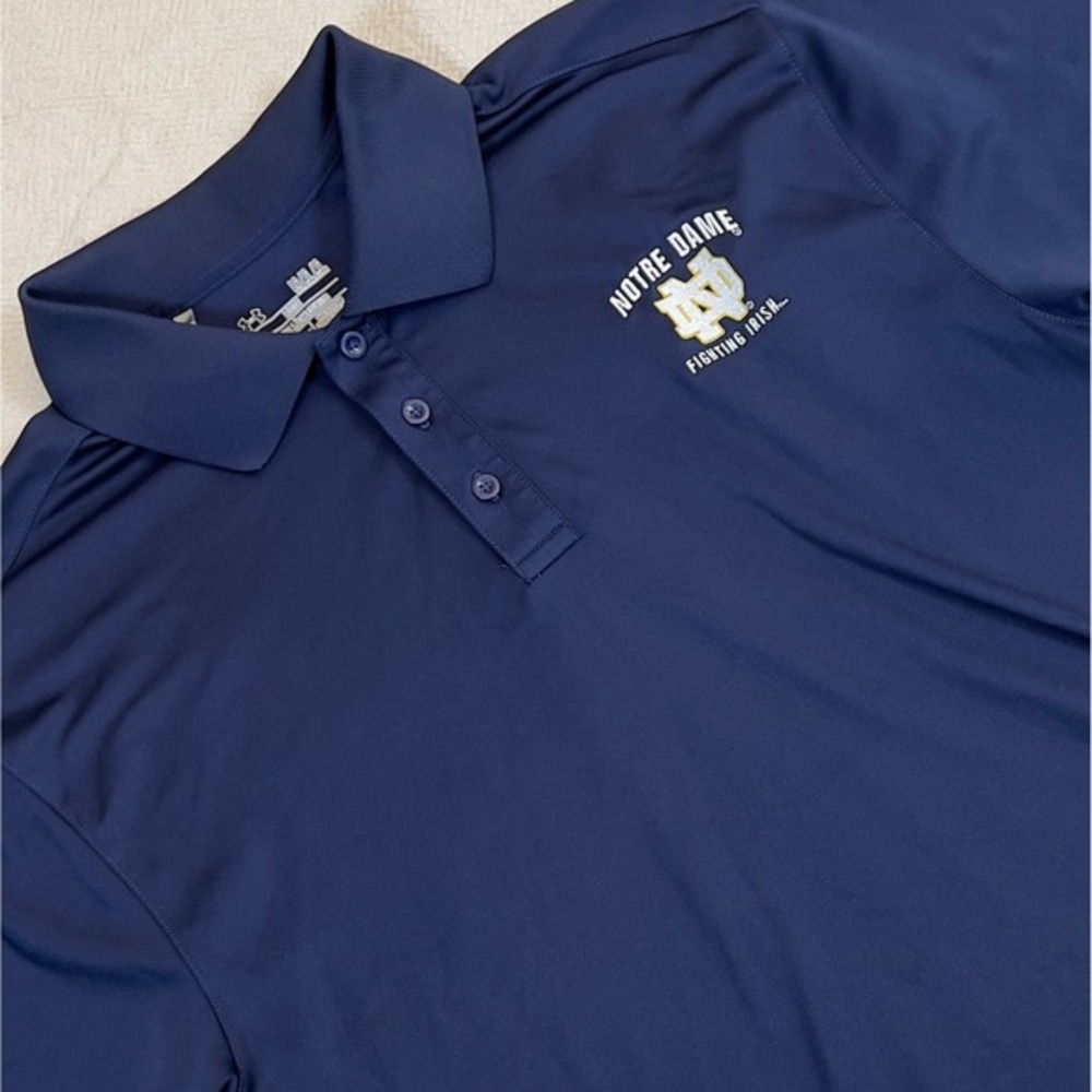 Under Armour Notre Dame Fighting Irish‎ NCAA Polo Shirt Men's Size L Tall